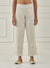 NATURAL WHITE CIGARETTE PANTS WITH PITTAN BOOTI