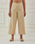 BEIGE STRAIGHT PANTS WITH PITTAN VERTICAL LINES