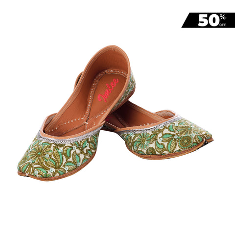 GREEN JAAL WITH SEQUIN