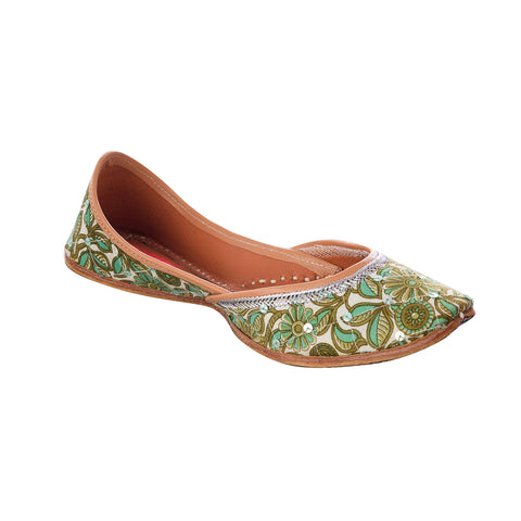 GREEN JAAL WITH SEQUIN