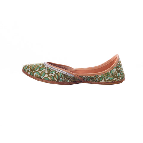 GREEN JAAL WITH SEQUIN