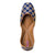 royal blue jutti with gold work for women 