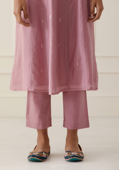 LILAC KALI KURTA WITH DUPATTA - SET OF 3