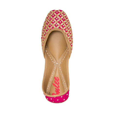 hot pink jutti for girls