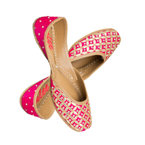 hot pink jutti for girls