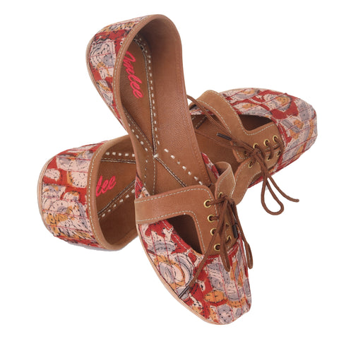 Comfortable Jaipuri block print women's wear shoes