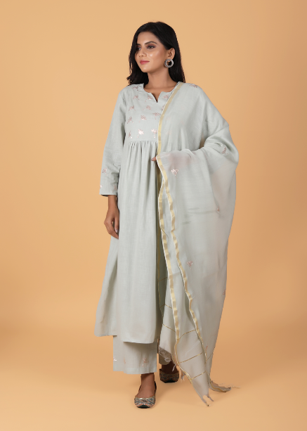 Dupatta with work occasional wear 