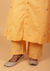 Yellow Side Kali Cotton Suit Set - Set of 3