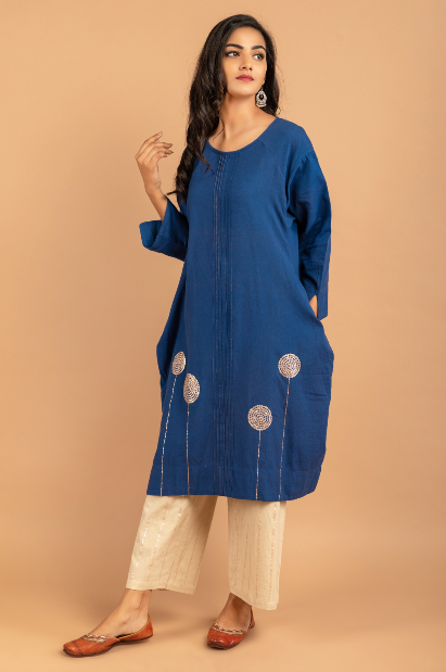 Anti-fit Kurta & Pant - Set of 2