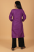 Purple linen Kurta and pant-set of 2
